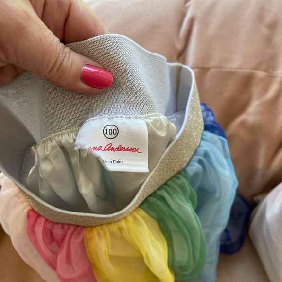 Hanna Andersson Tulle Rainbow Skirt Girls size 4 (100) - Picture 2 of 4